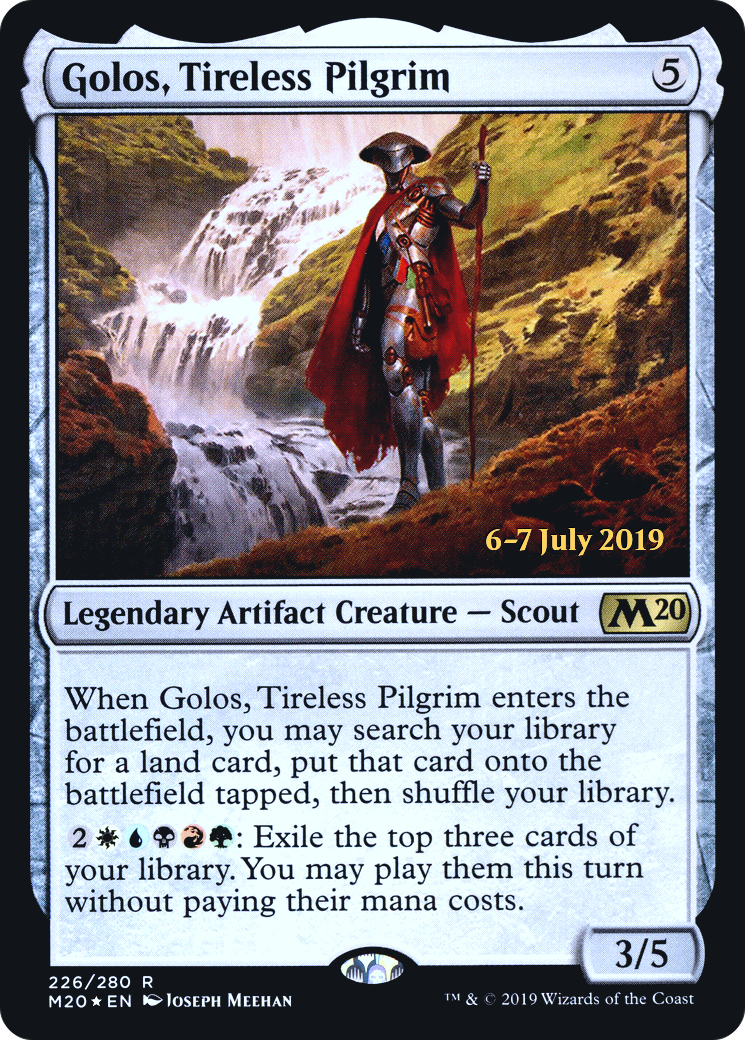 Golos, Tireless Pilgrim (226s) Foil - Core Set 2020 Promos