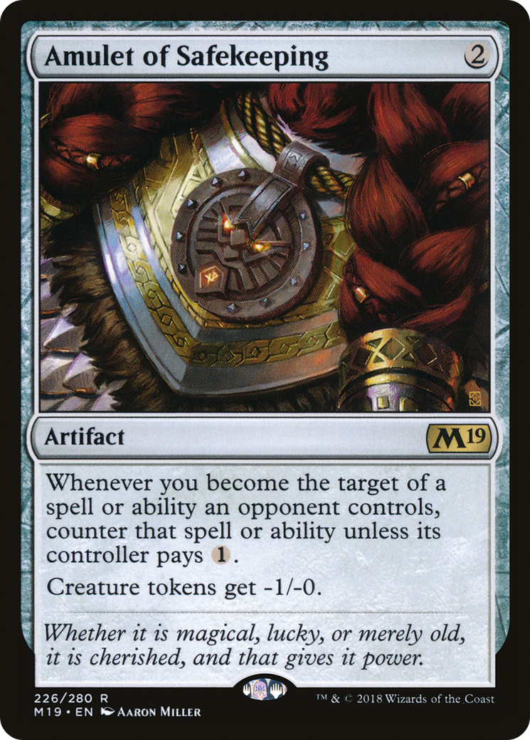 Amulet of Safekeeping (226) Foil - Core Set 2019