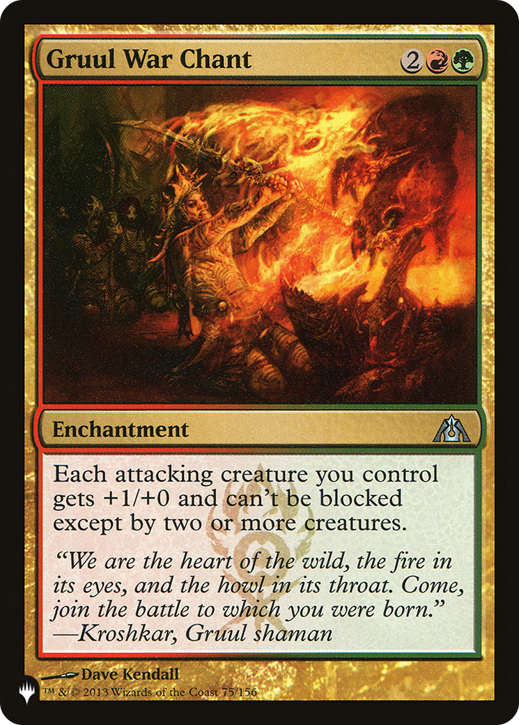 Gruul War Chant (DGM-75) - The List
