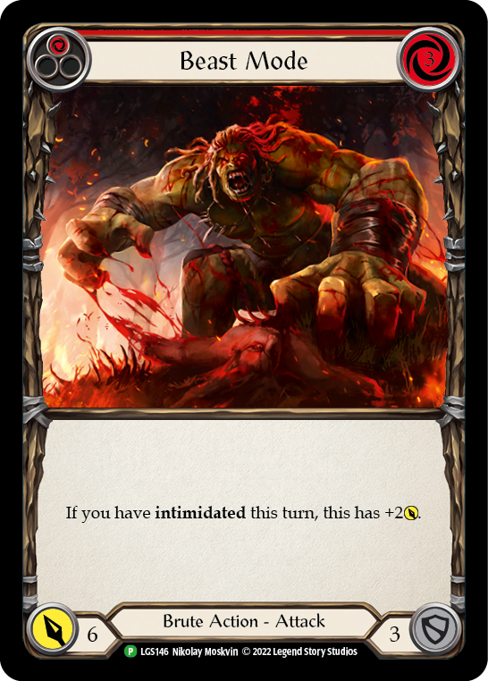 Beast Mode (Red) [LGS146] (Promo)  Rainbow Foil | Silver Goblin