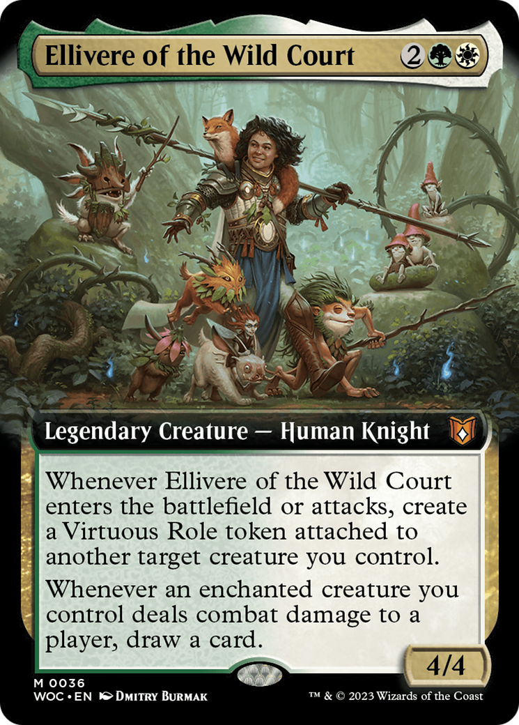 Ellivere of the Wild Court (Extended Art) (036) Foil - Wilds of Eldraine Commander