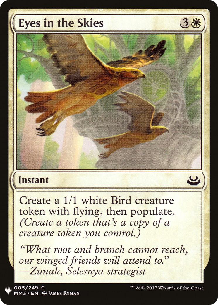 Eyes in the Skies (MM3-5) - The List