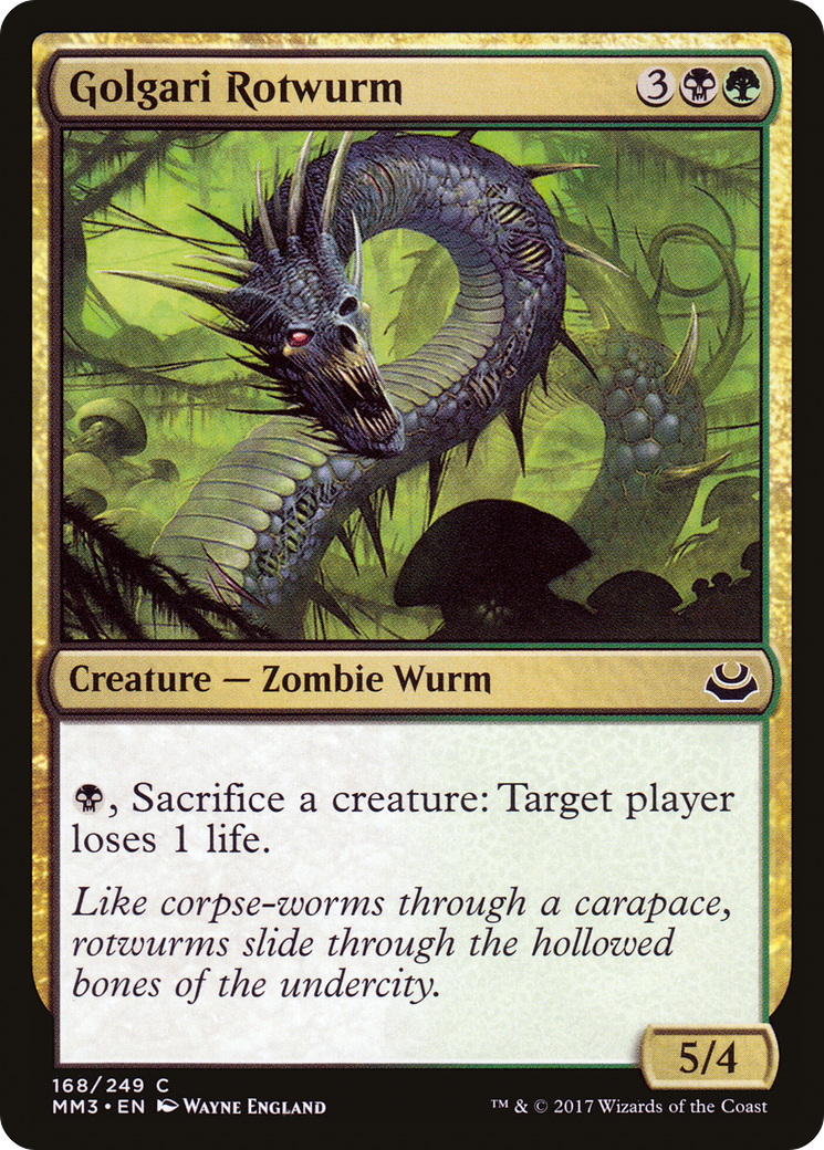 Golgari Rotwurm (168) Foil - Modern Masters 2017