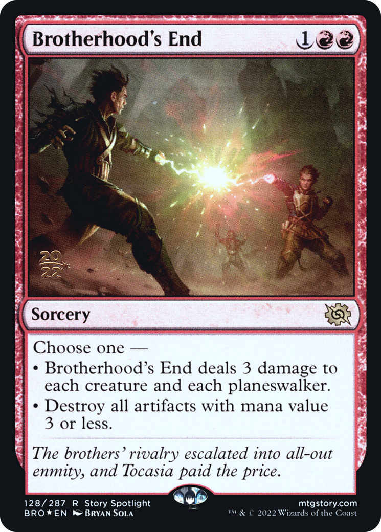 Brotherhood's End (128s) Foil - The Brothers' War Promos