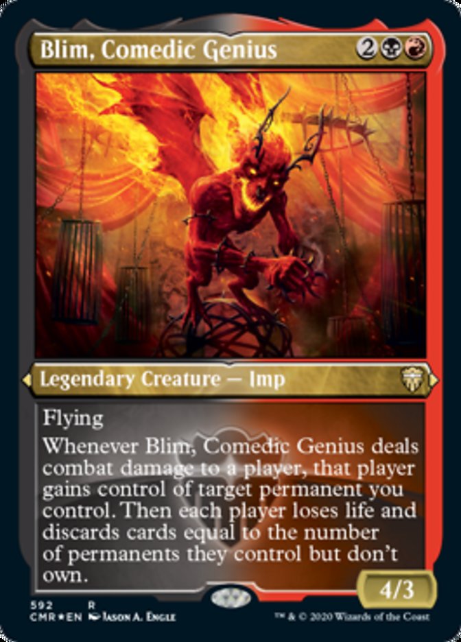 Blim, Comedic Genius (Etched) [Commander Legends] | Silver Goblin