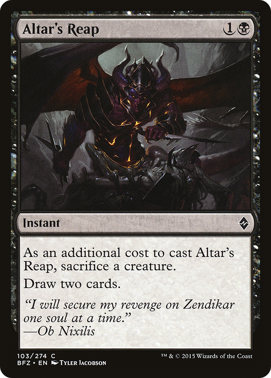 Altar's Reap (103) - Battle for Zendikar