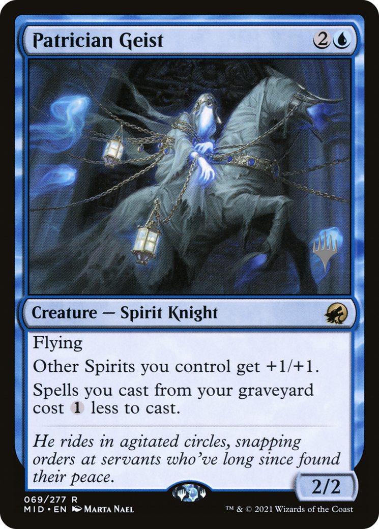 Patrician Geist (069) Foil - Innistrad: Midnight Hunt Promos