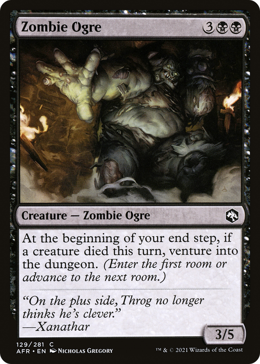 Zombie Ogre (129) - Adventures in the Forgotten Realms