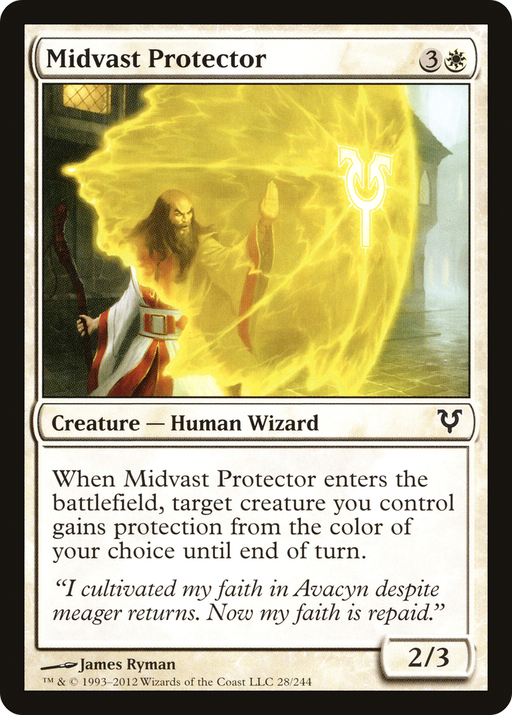 Midvast Protector (028) Foil - Avacyn Restored