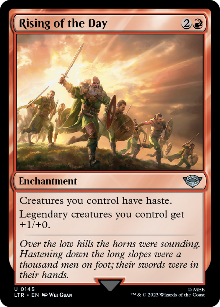Rising of the Day (145) Foil - The Lord of the Rings: Tales of Middle-earth