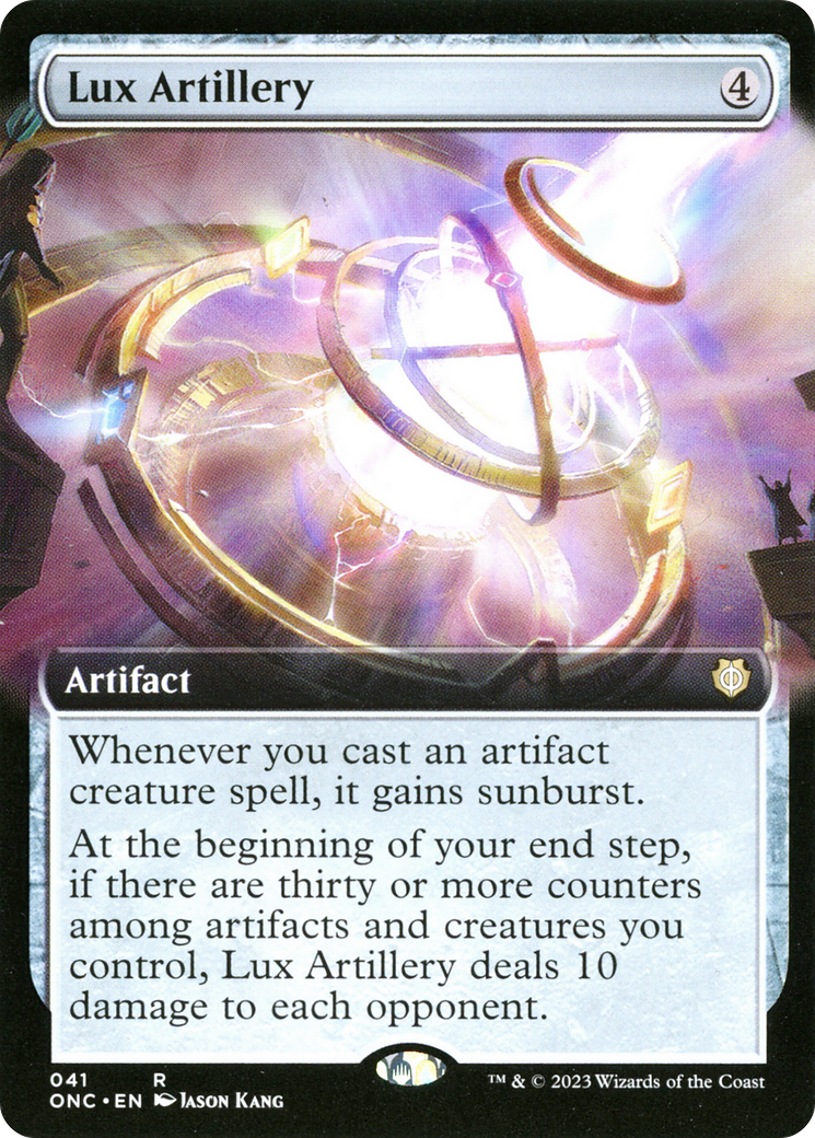 Lux Artillery (Extended Art) (041) Foil - Phyrexia: All Will Be One Commander