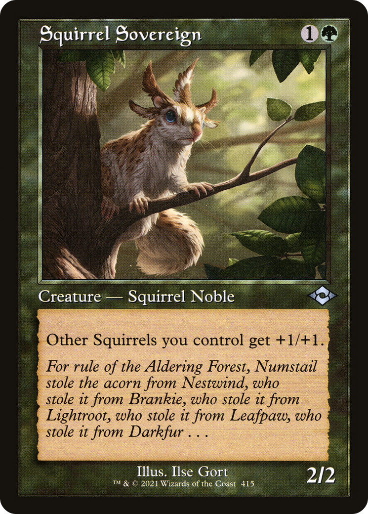 Squirrel Sovereign (Retro) (415) Foil - Modern Horizons 2