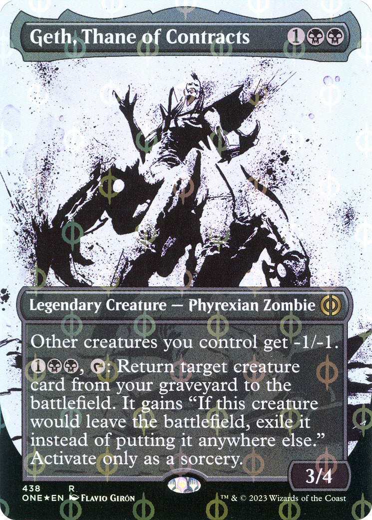 Geth, Thane of Contracts (Showcase) (438) Foil - Phyrexia: All Will Be One