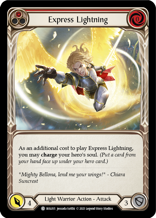 Express Lightning (Red) [BOL015] (Monarch Boltyn Blitz Deck) | Silver Goblin