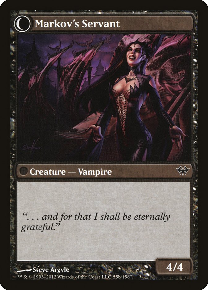 Chosen of Markov // Markov's Servant (055) Foil - Dark Ascension
