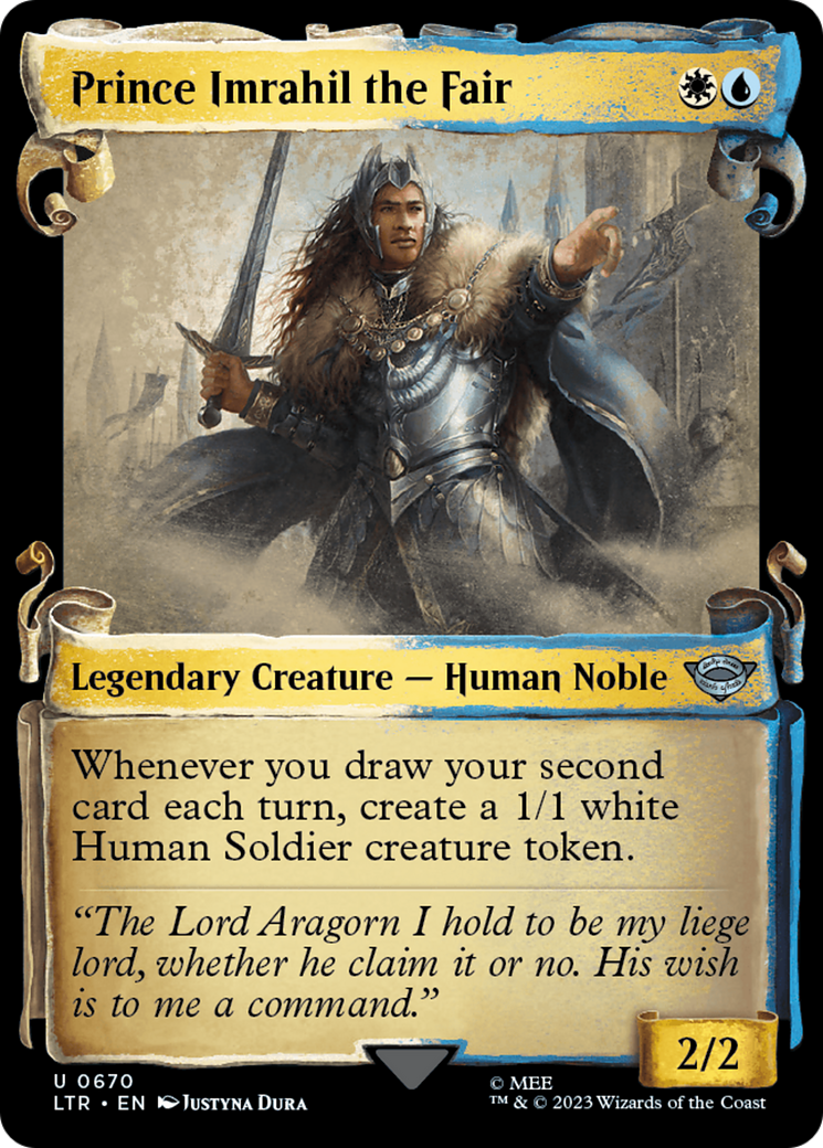 Prince Imrahil the Fair (Showcase Scrolls) (Showcase) (670) Foil - The Lord of the Rings: Tales of Middle-earth