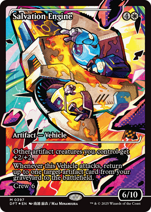 Salvation Engine (Showcase) Foil (397) - Aetherdrift