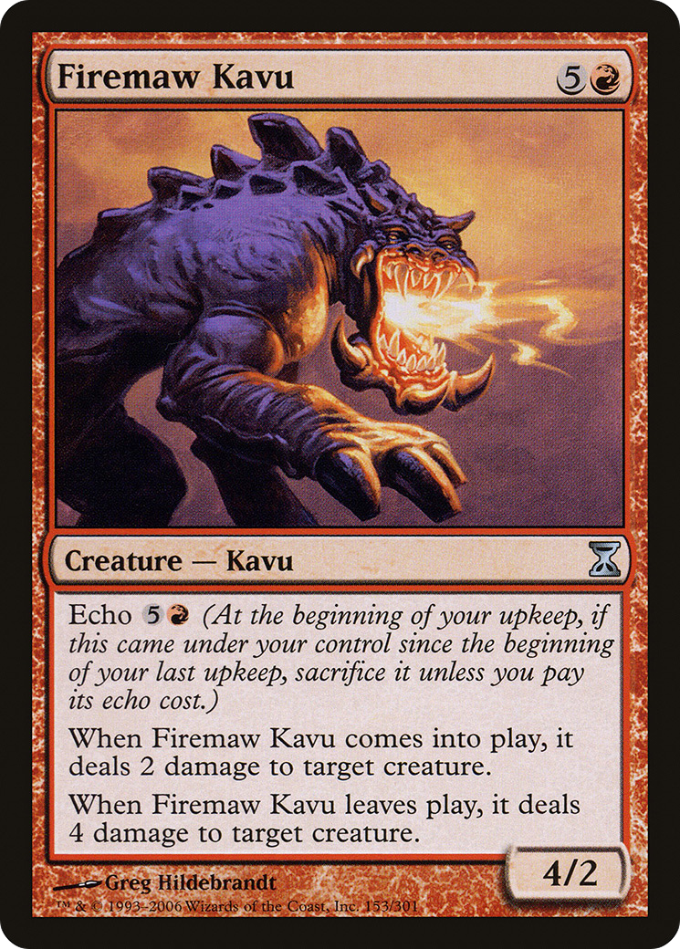Firemaw Kavu (153) - Time Spiral