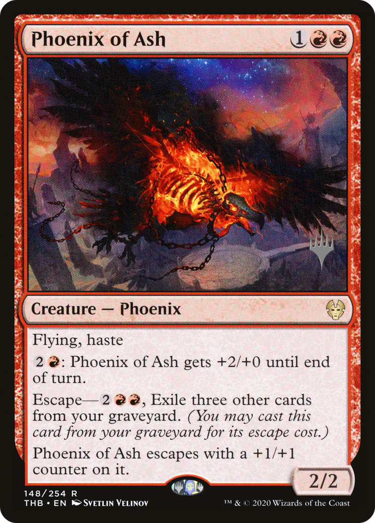 Phoenix of Ash (148p) Foil - Theros Beyond Death Promos