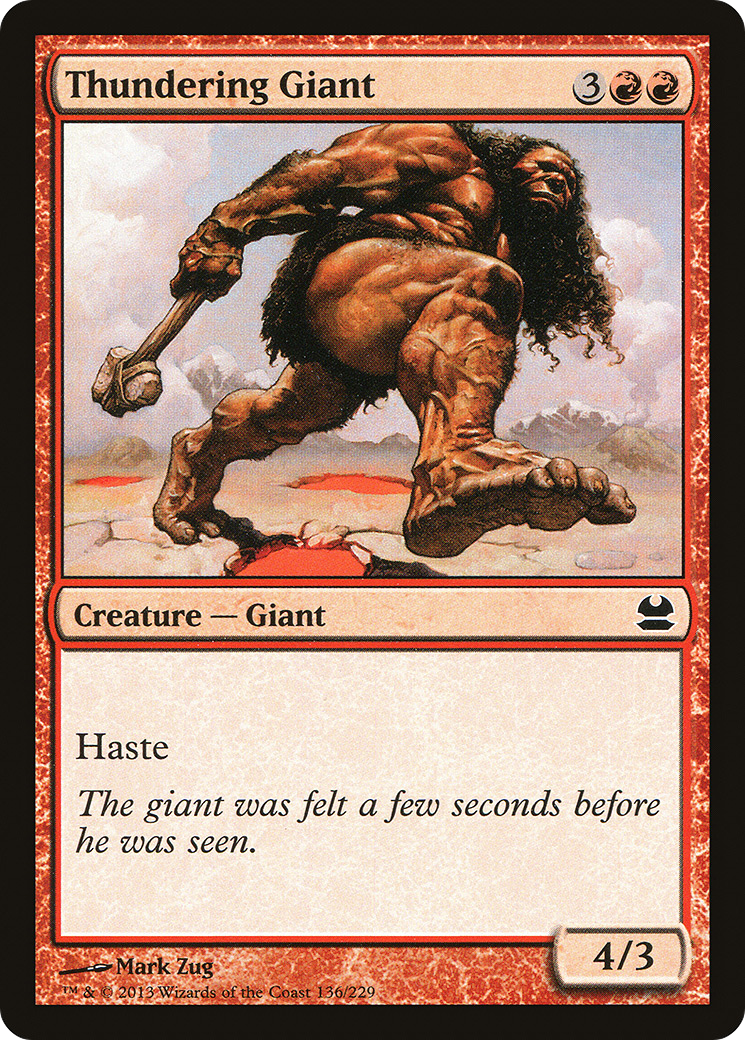 Thundering Giant (136) Foil - Modern Masters