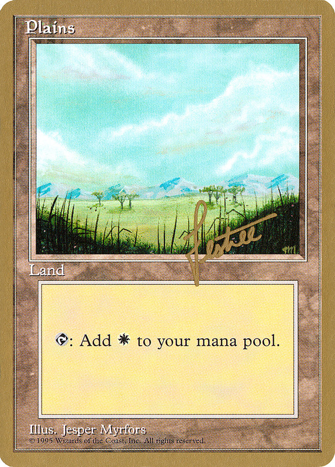 Plains (bl365) (Bertrand Lestree) [Pro Tour Collector Set] | Silver Goblin