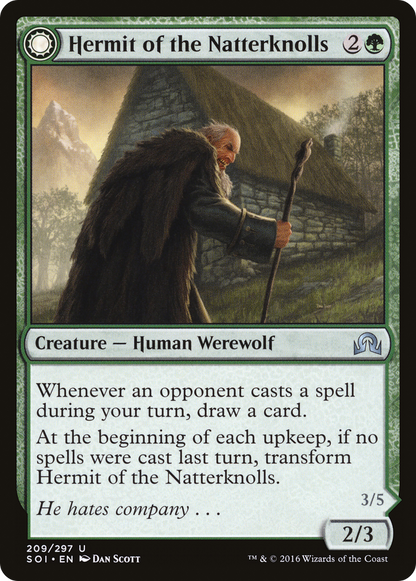 Hermit of the Natterknolls (209) Foil - Shadows over Innistrad
