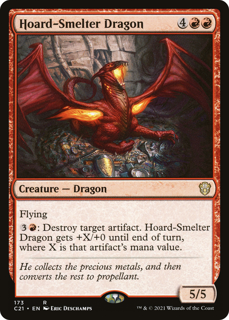 Hoard-Smelter Dragon (173) - Commander 2021