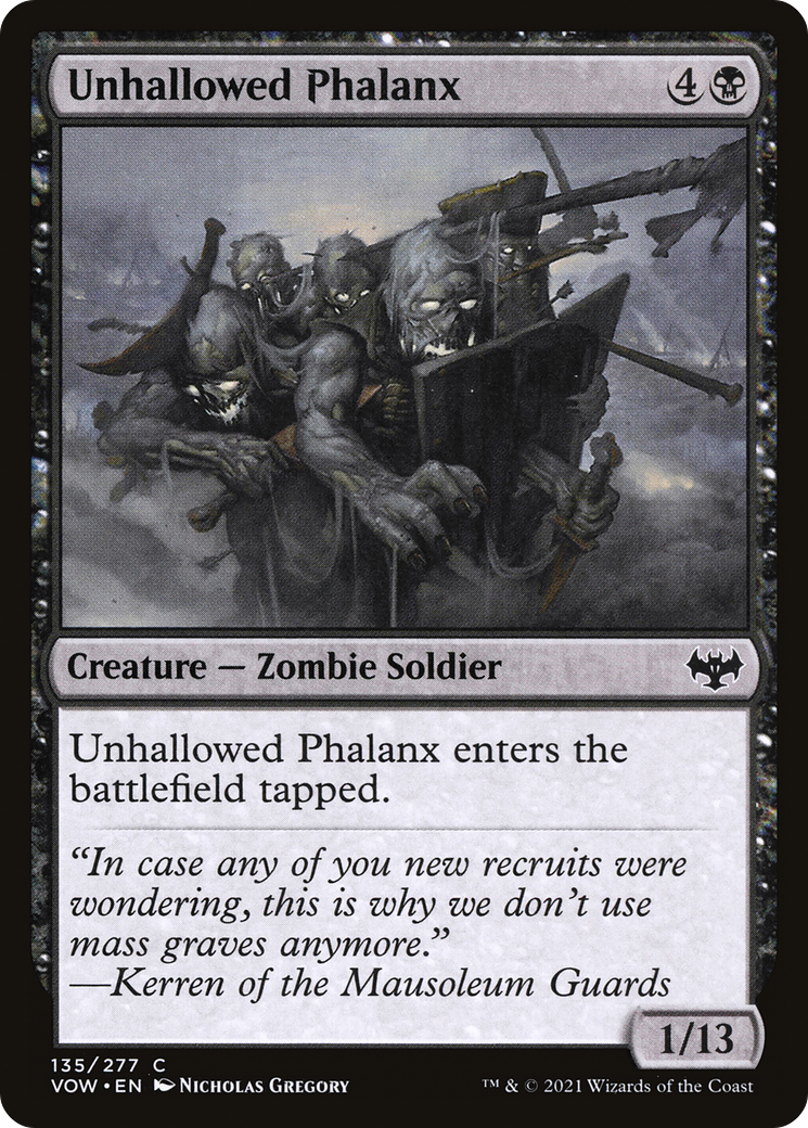 Unhallowed Phalanx (135) Foil - Innistrad: Crimson Vow