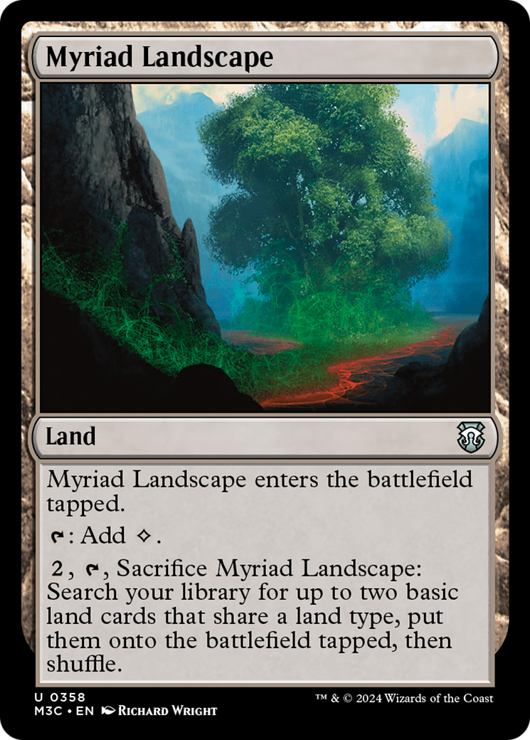 Myriad Landscape (Ripple Foil) [Modern Horizons 3 Commander] | Silver Goblin