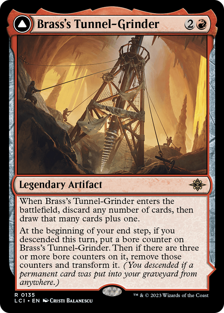 Brass's Tunnel-Grinder (135) Foil - The Lost Caverns of Ixalan