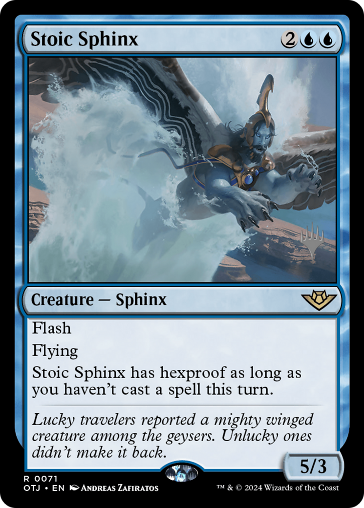 Stoic Sphinx (071) - Outlaws of Thunder Junction Promos