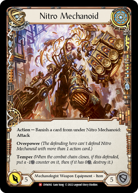 Construct Nitro Mechanoid // Nitro Mechanoid [DYN092] (Dynasty)  Cold Foil | Silver Goblin