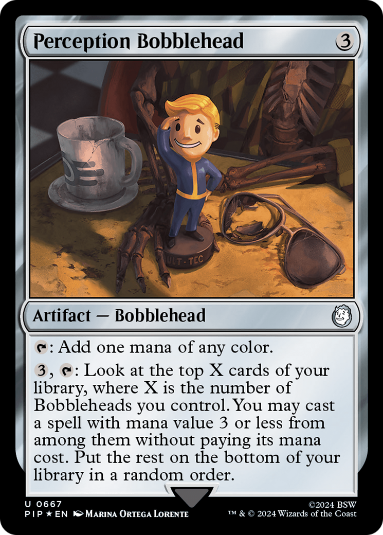 Perception Bobblehead (Surge Foil) [Fallout] | Silver Goblin