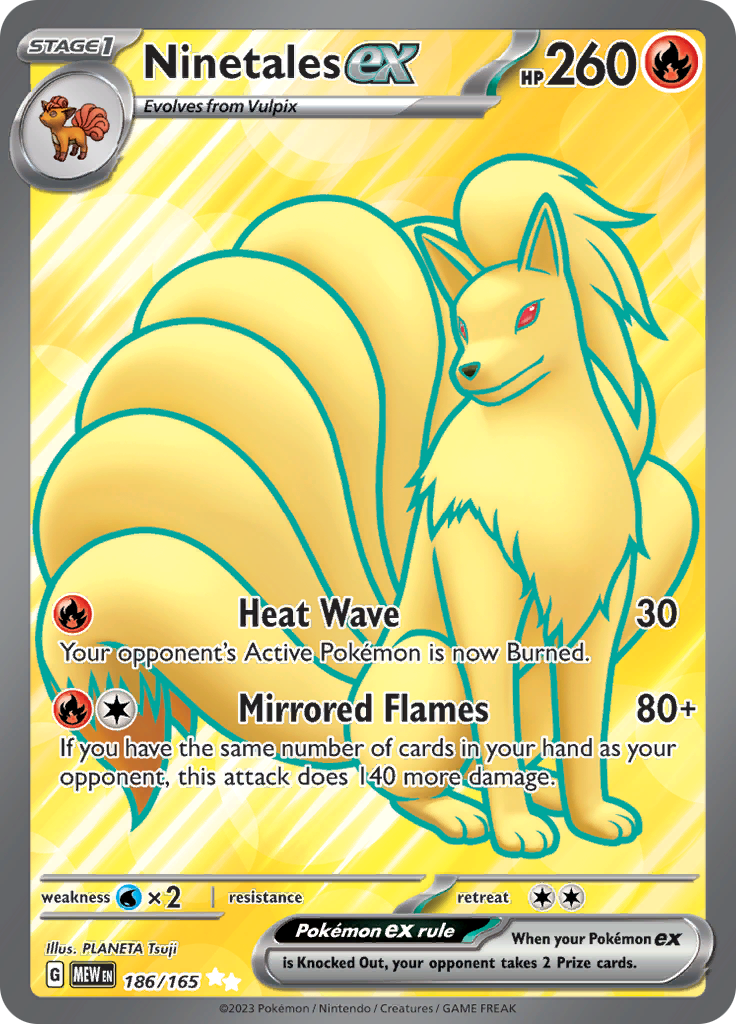 Ninetales ex (186/165) [Scarlet & Violet: 151] | Silver Goblin