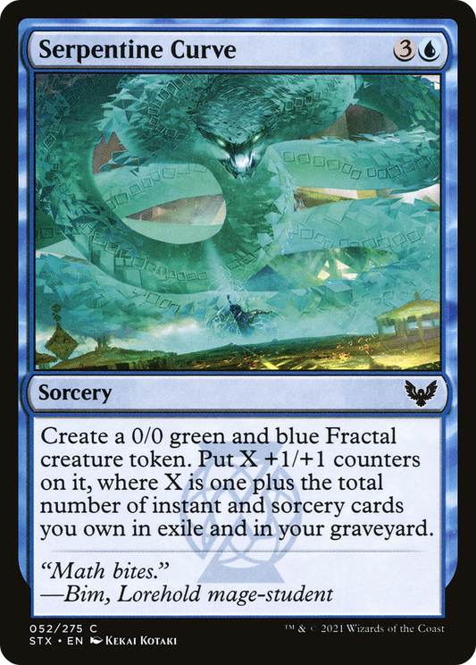Serpentine Curve (052) Foil - Strixhaven: School of Mages