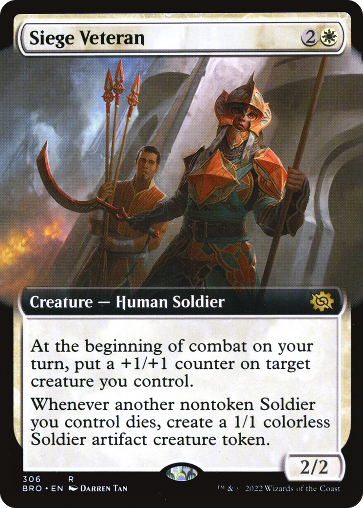 Siege Veteran (Extended Art) (306) Foil - The Brothers' War