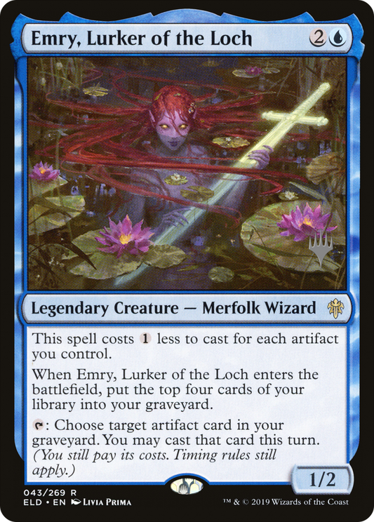 Emry, Lurker of the Loch (43p) - Throne of Eldraine Promos