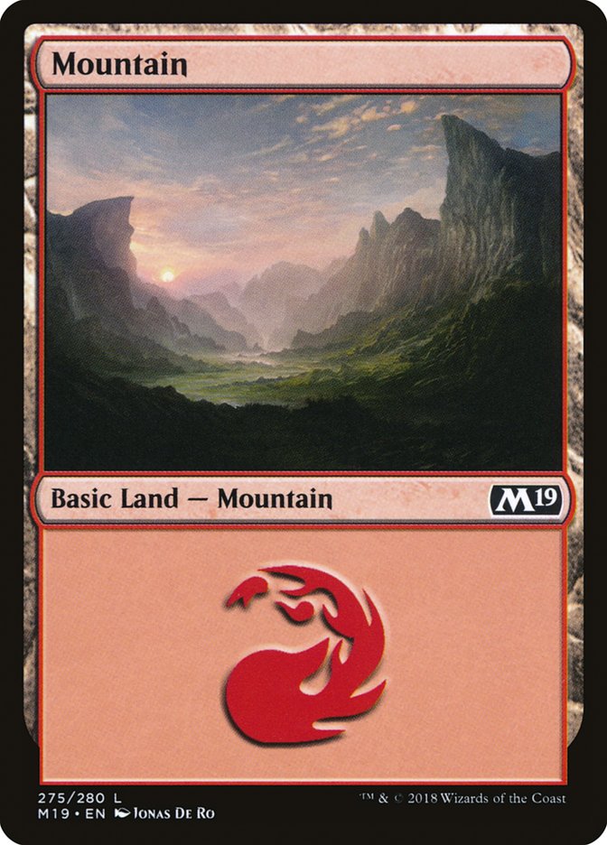 Mountain (275) [Core Set 2019] | Silver Goblin