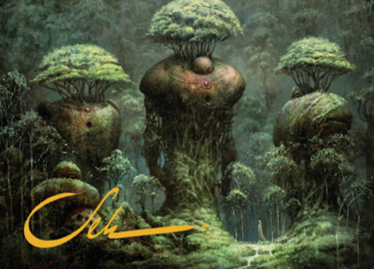 Forest Art Card (Gold-Stamped Signature) [Dominaria United Art Series]