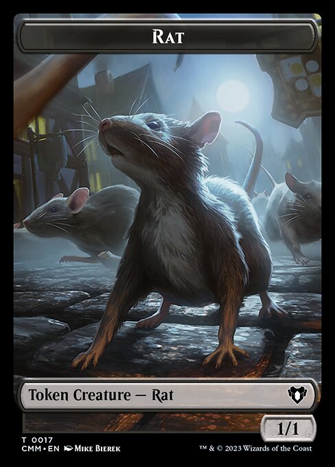 City's Blessing // Rat Double-Sided Token [Commander Masters Tokens] | Silver Goblin