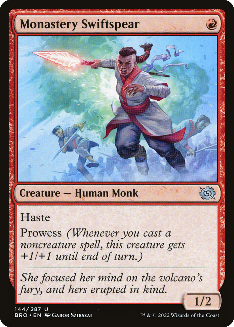 Monastery Swiftspear (144) Foil - The Brothers' War