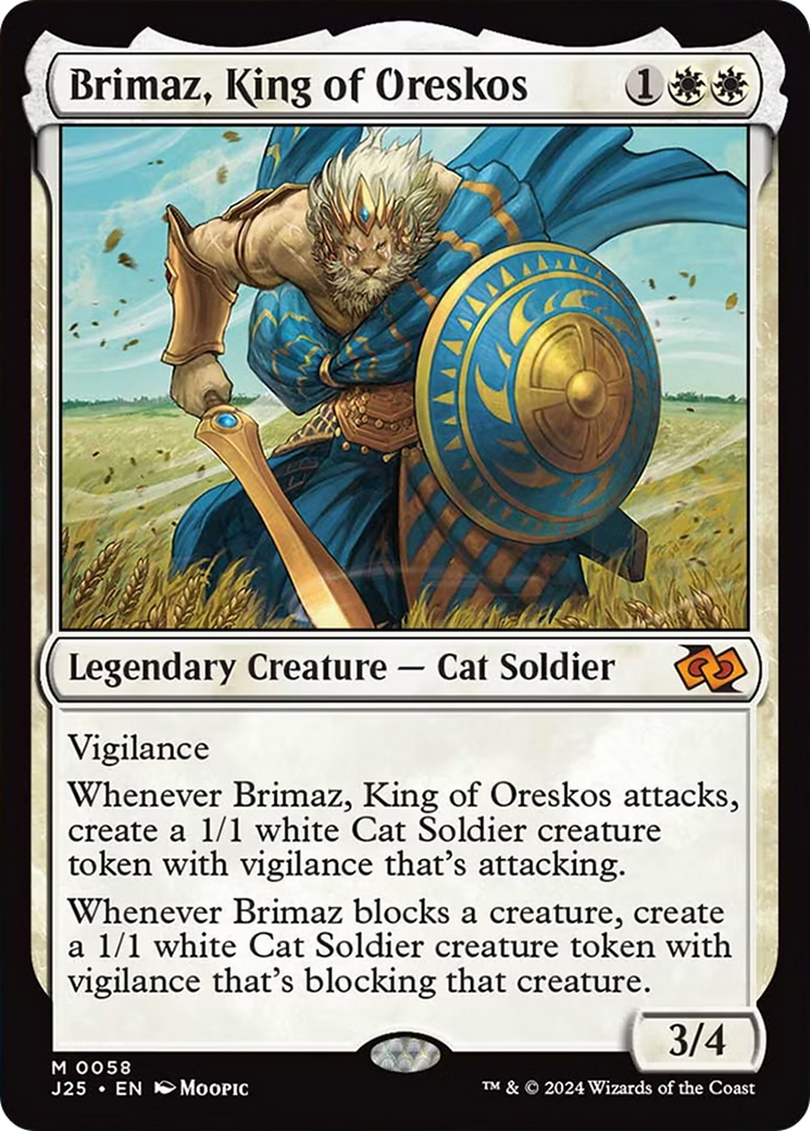 Brimaz, King of Oreskos [Foundations Jumpstart] | Silver Goblin