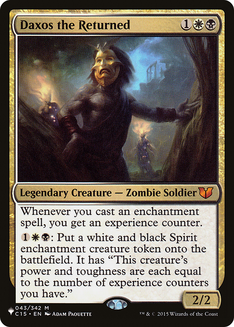Daxos the Returned (C15-43) - The List