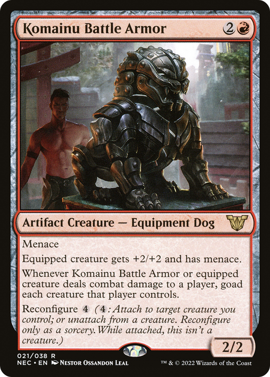 Komainu Battle Armor (021) - Neon Dynasty Commander