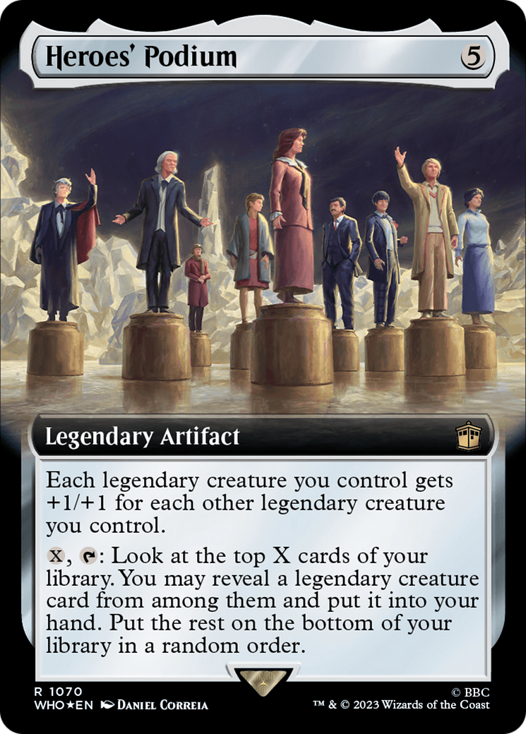 Heroes' Podium (Extended Art) (Surge Foil) [Doctor Who] | Silver Goblin