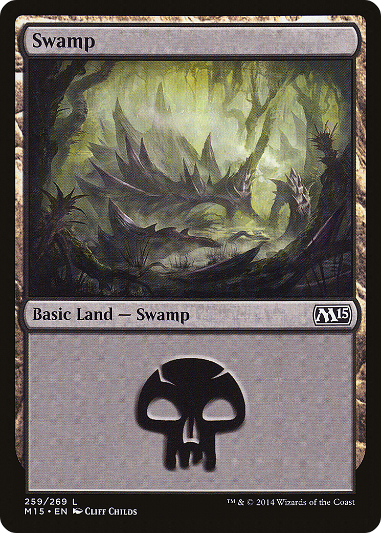 Swamp (259) Foil - Magic 2015