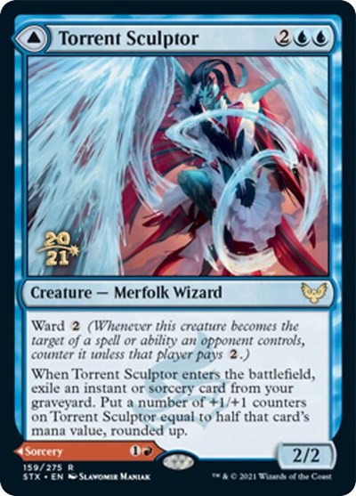 Torrent Sculptor // Flamethrower Sonata (159s) Foil - Strixhaven: School of Mages Promos