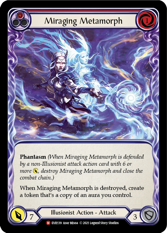 Miraging Metamorph [EVR139] (Everfest)  1st Edition Rainbow Foil | Silver Goblin