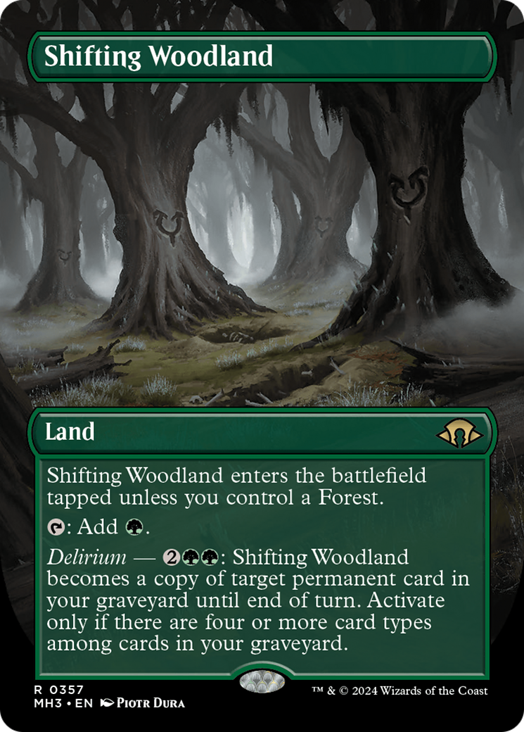 Shifting Woodland (Borderless) [Modern Horizons 3] | Silver Goblin