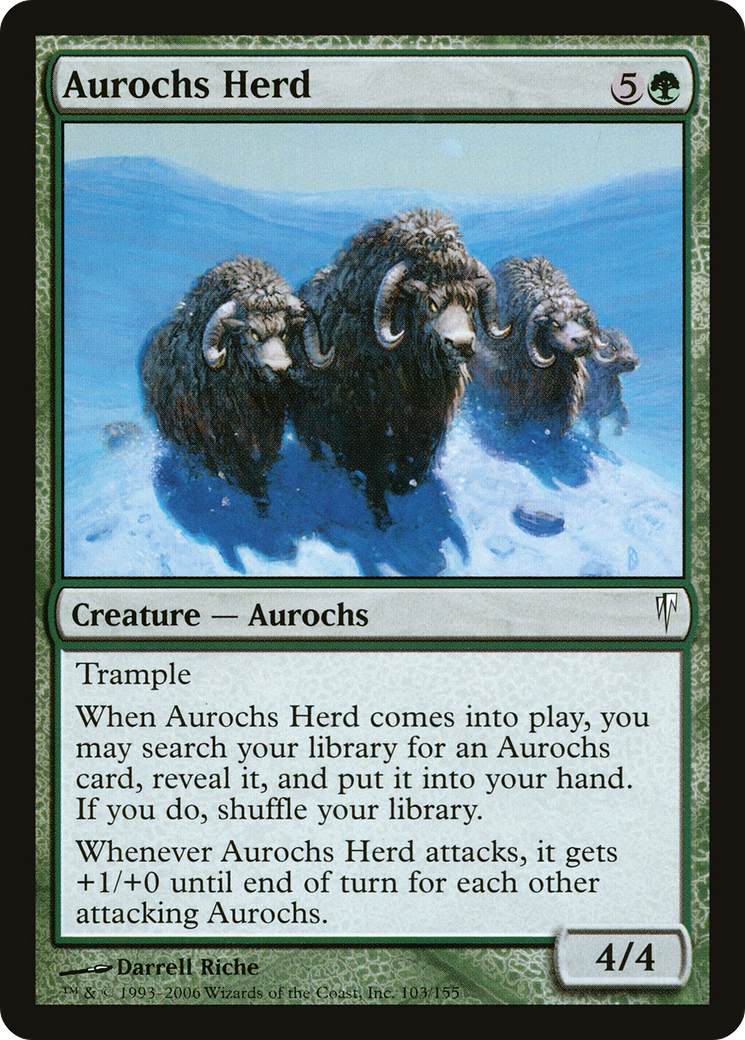 Aurochs Herd (103) Foil - Coldsnap